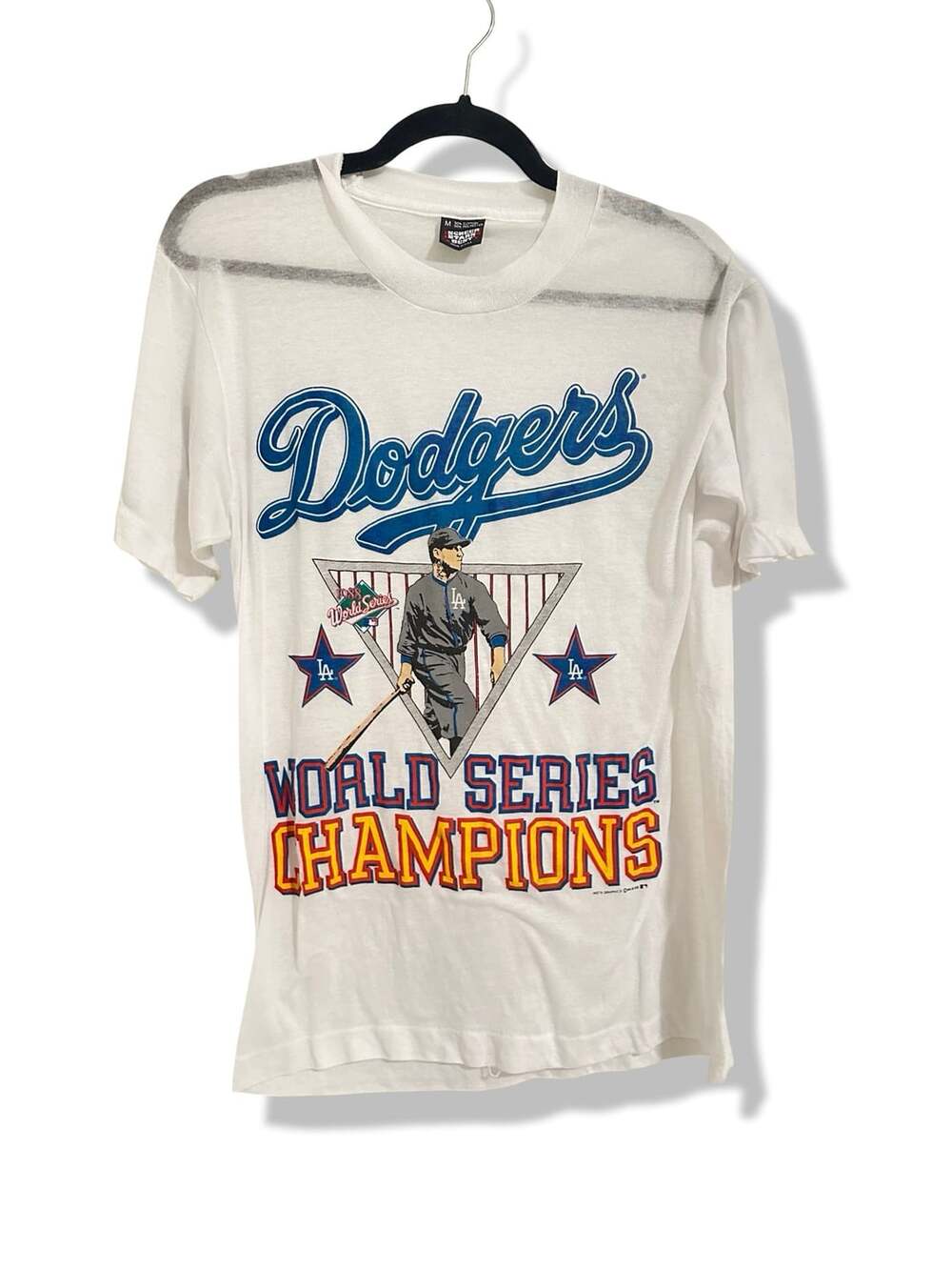 Screen Stars Los Angeles Dodgers T-Shirt Size M 1988 World Series Champs